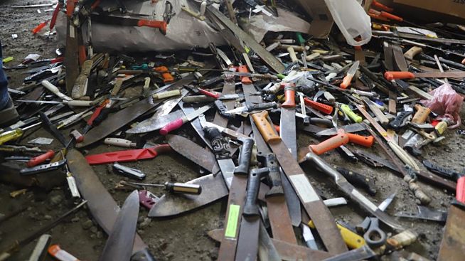 6.800 armas blancas fueron destruidas en Manizales