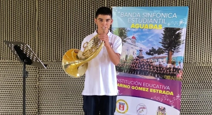 Cuatro jóvenes músicos representarán a Aguadas en España